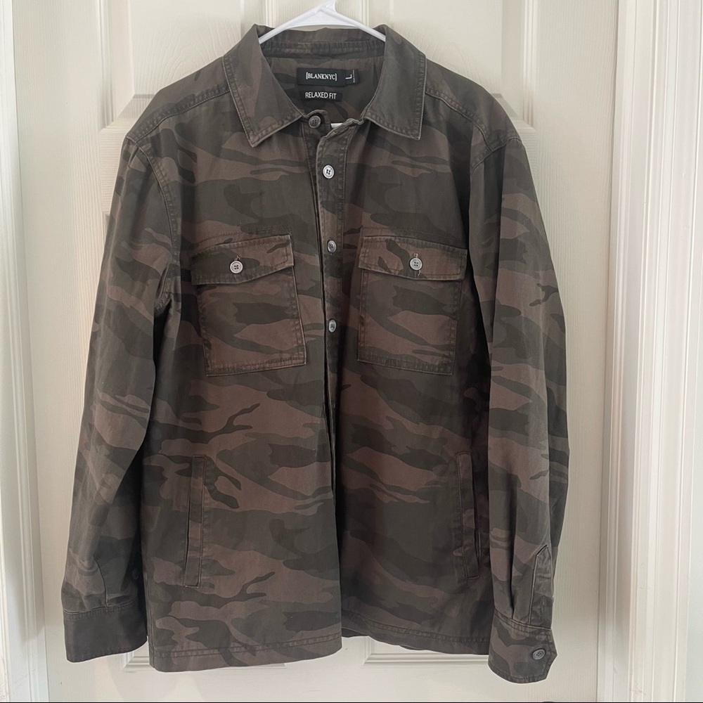BlankNYC Camo Shirt Jacket